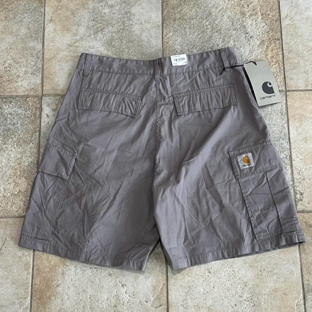 Sold! Carhartt WIP grey cole cargo shorts